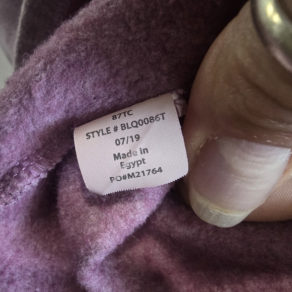 Balance collection light mauve swearshirt with zip neck size large - Picture 3 of 4